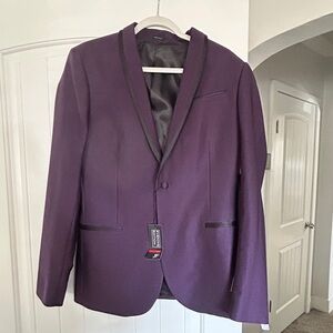 JF J Ferrar Slim Evening Edition Purple Suit Jacket